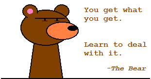 Never question a bear.